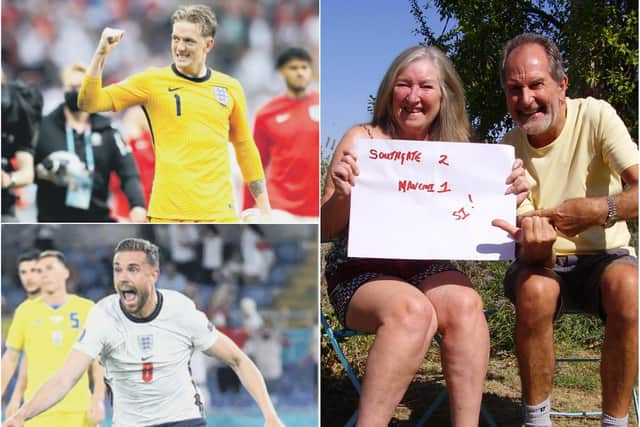 Southgate 2 Mancini 1? Greg and Sandra Perry are hoping that's how the Euro final finishes!