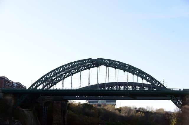 A man has been taken to hospital after being "brought to safety" following an incident on the Wearmouth Bridge.