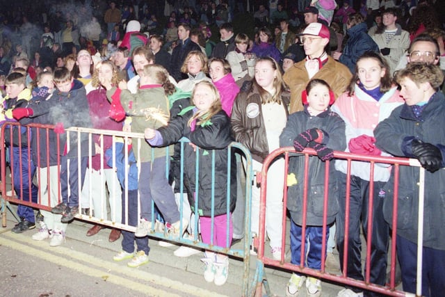 What a turnout for the Roker firework display 31 years ago.