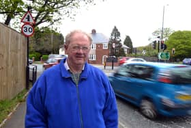East Herrington resident Peter White says the new 30mph limit is being ignored. Picture by Stu Norton.