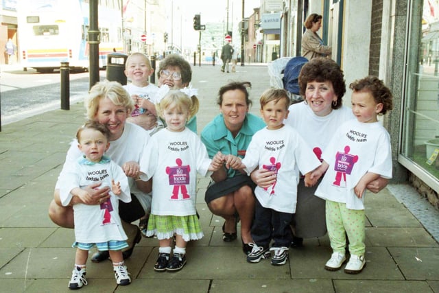 All these children were on a Woolworth sponsored toddle in June 1998. Recognise them?