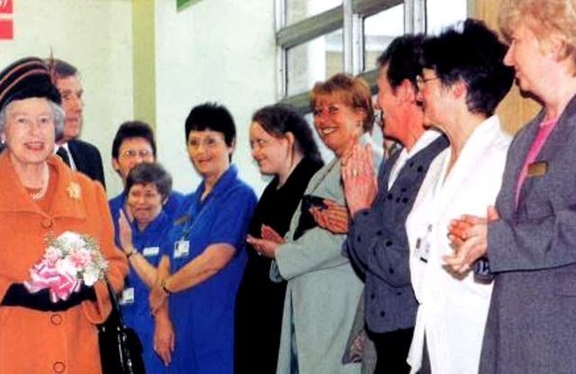Sunderland Royal Hospital’s maternity team welcome the arrival of the Queen to their part of Chester Wing.