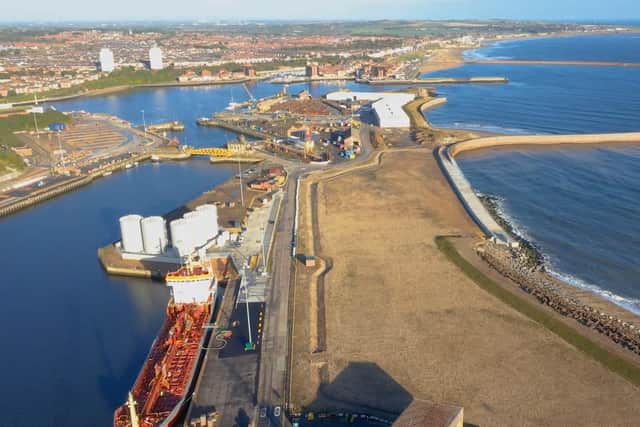 The site at the Port of Sunderland.