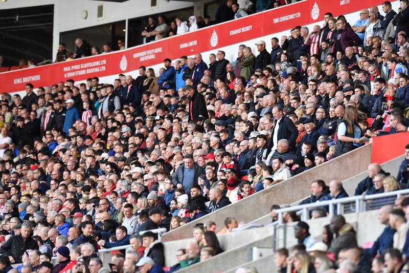 Sunderland fans in action at the Stadium of Light during the game against Preston North End in the Championship earlier this season.