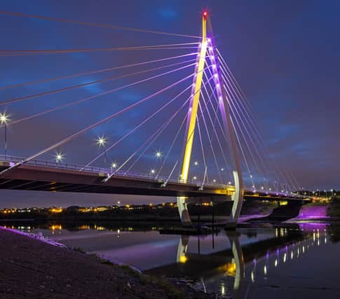 The Northern Spire Bridge and other landmarks will be lit up purple in support of Holocaust Memorial Day.