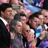 Niall Quinn looks on in his last game as manager of Sunderland during the Coca-Cola Championship match between Sunderland and West Bromwich Albion at the Stadium of Light.