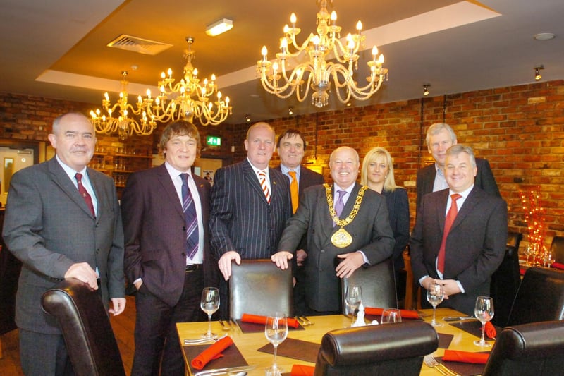 The Mayor f Sunderland Coun Leslie Scott was pictured with local business people at a lunch in his honour at the Argent Centre in Norfolk Street in 2008.