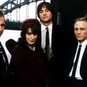 The cast from the original TV drama, from left: Christopher Eccleston, Gina McKee, Mark Strong and Daniel Craig.