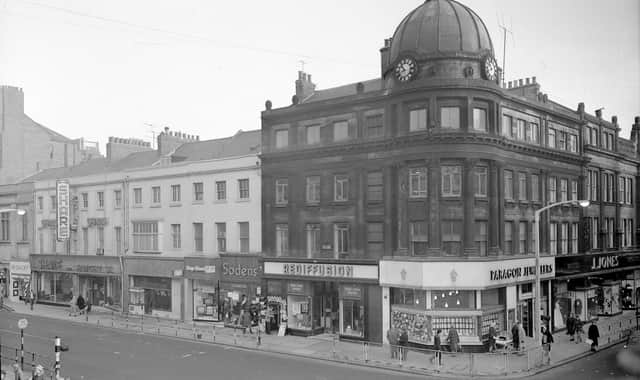 Mackie's Corner pictured in March 1961 in a photograph held by Sunderland Antiquarians.