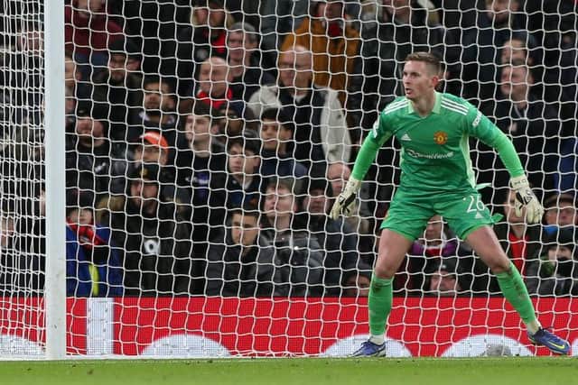 Manchester United goalkeeper Dean Henderson is reportedly a summer target for Newcastle United (Photo by Matthew Peters/Manchester United via Getty Images)