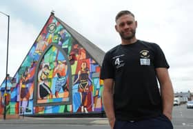Head coach Robbie New outside Sunderland East End ABC's Suffolk Street gym, which is now welcoming in its members following the easing of the lockdown