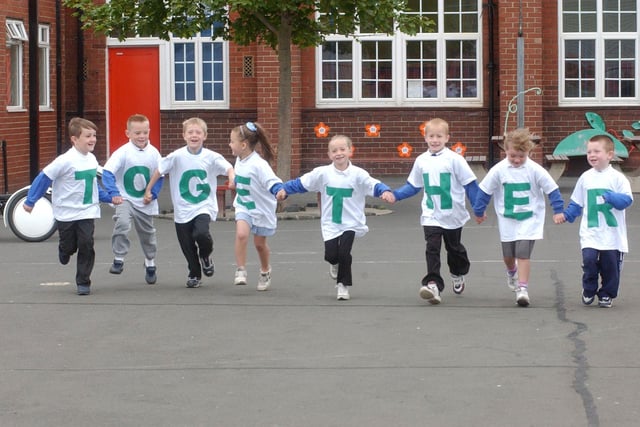 The start of the Sunderland Together project was celebrated at Pallion Primary School 19 years ago.