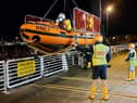 Launching the inshore lifeboat. Pic: RNLI