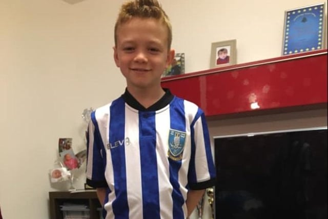 Katie Broomhead says: "My son Daniel in the new kit he got for his birthday."