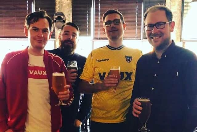 From left to right, Vaux Brewery's Matthew Jackson, Ross Palmer, Michael Thompson and Steven Smith.