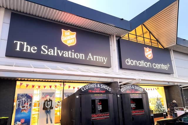 The newly opened Salvation Army donation centre at Hylton Retail Park.
