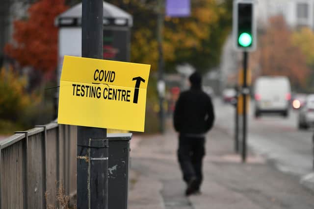 Picture : John Devlin. 09/11/2020. GLASGOW. Glasgow Caledonian University, Cowcaddens Road, Glasgow, G4 0BA.

GV of Covid Testing Centre. coronavirus, covid_19, Coronavirus (COVID-19): getting tested in Scotland.

Walk-through testing sites
You may be able to access testing via a walk-through testing site. You should walk or cycle to this site and avoid travelling by public transport or taxi.

You can book an appointment via the usual booking process. We have walk-through test sites in Glasgow city centre (Glasgow Caledonian ARC)