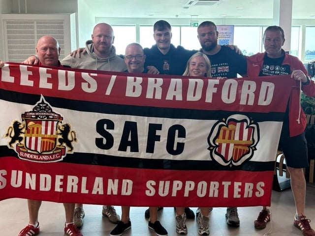 Thanks to Joe Cullen for sending us this photo of him and his friends in the airport on their way to Portugal.