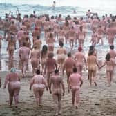People taking part in a previous North East Skinny Dip at Druridge Bay in Nothumberland. Picture by Owen Humphreys/PA Wire.