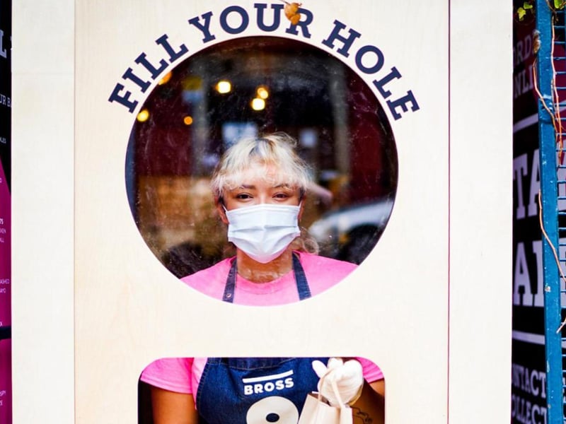 “It’s has been a pleasure serving people during this pandemic, I think most are just glad that somewhere is still open and that we’re still able to fill their needs for good grub. Some people do still rock up not wearing a mask and then complain about it and it can be annoying, but for the most part they seem to respect the glass and the staff members. At least we are bringing them some sense of normality during these times," says Naomia Jamsa of Bross Bagels