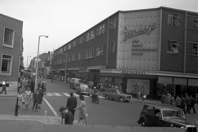 Back to 1962 for this view of Sunderland favourite, Joplings. Its final day in the city came in 2010, after being in business for more than 200 years.
