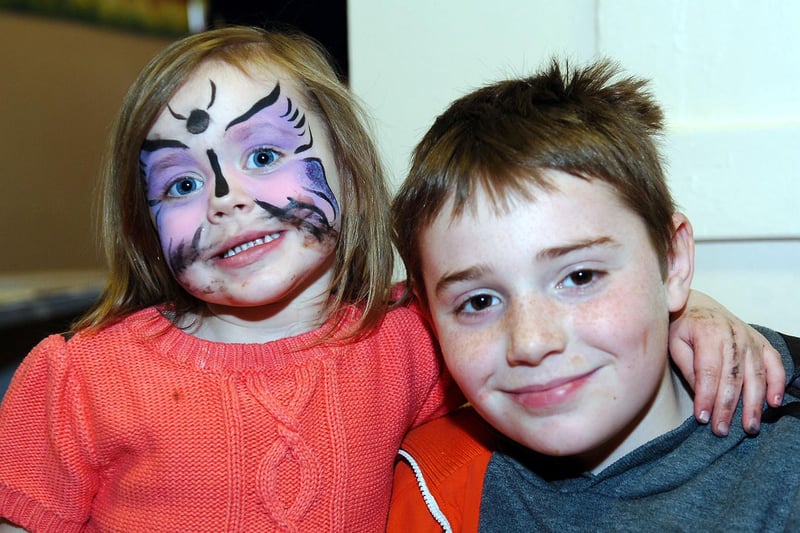 Jayden Facchini waits to have his face painted like his cousin Lorenza as they wait to take part in the Easter Egg trail. Does this bring back happy memories from 2013?