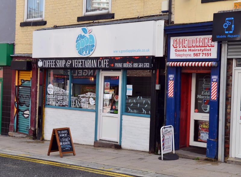 Good Apple Cafe on Derwent Street is fully vegan and has a 4.8 rating from 168 Google reviews.