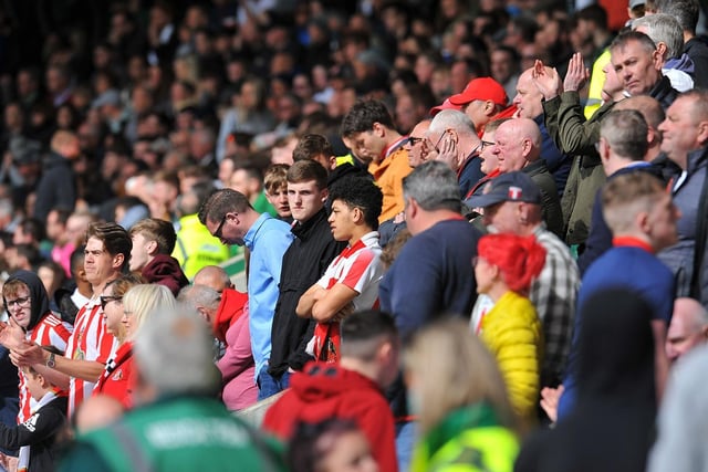 Everywhere they go...SAFC supporters were out in force at Home Park. Picture by FRANK REID