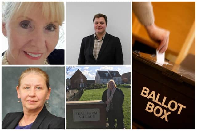 (Clockwise from top left) Lynda Alexander, Michal Chantkowski, Hilary Johnson and Fiona Miller. No image provided for Richard Bond.
