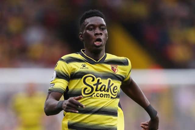 Watford's Ismaila Sarr is reportedly being 'eyed' by Liverpool and Newcastle United (Photo by Alex Morton/Getty Images)