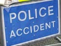 Police accident sign 