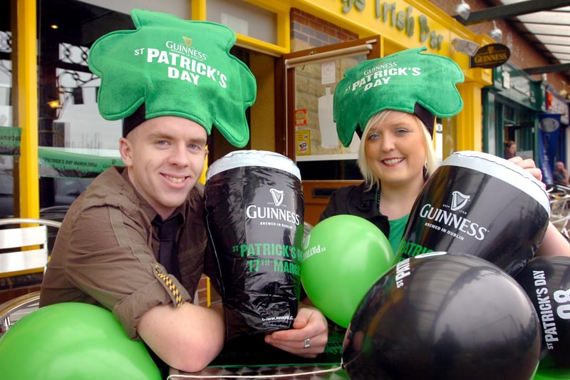 Manager Laura Bennett and assistant manager Craig Devon were all smiles at Rosie O'Grady's in Hartlepool in 2008.