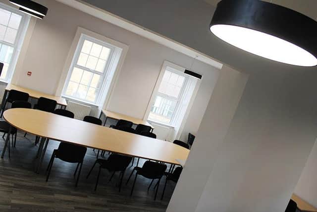 The new conference room inside Southmoor House.