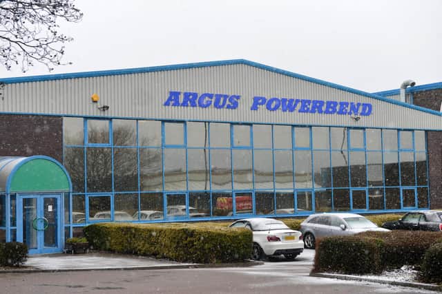 Argus Powerbend factory on Pennywell Industrial Estate.