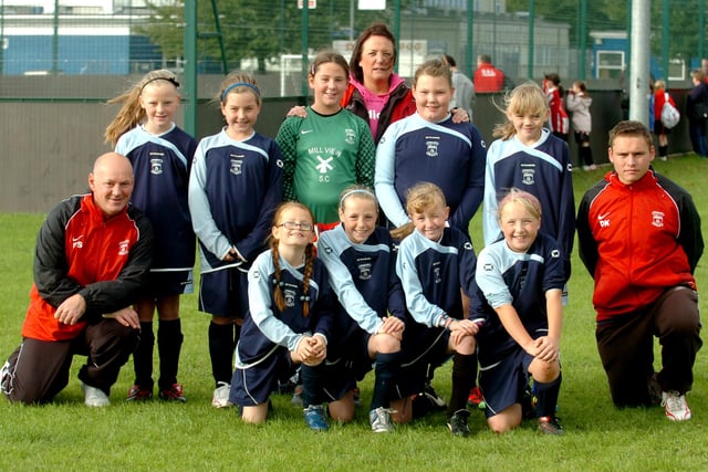 All smiles from the Redby CA under-11 team.
