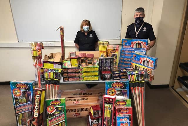 Large quantity of fireworks seized in Sunderland