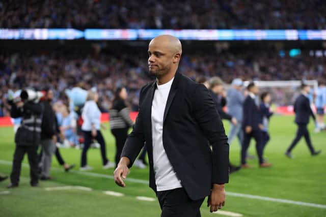 Vincent Kompany, manager of Burnley. (Photo by Clive Brunskill/Getty Images).