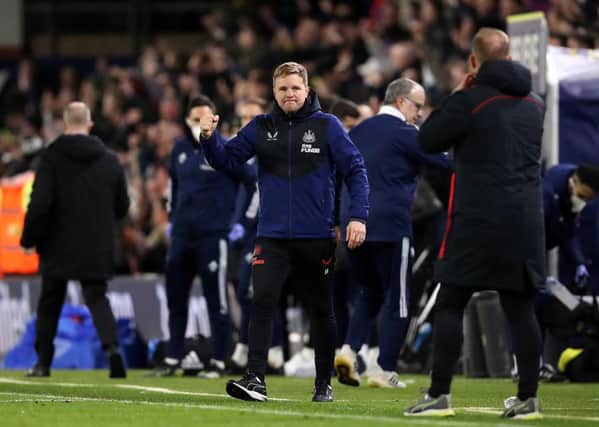 Newcastle United head coach Eddie Howe hopes the club's January transfer business can continue on deadline day. (Photo by George Wood/Getty Images)