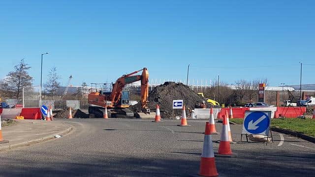 Trimdon Street Roundabout works