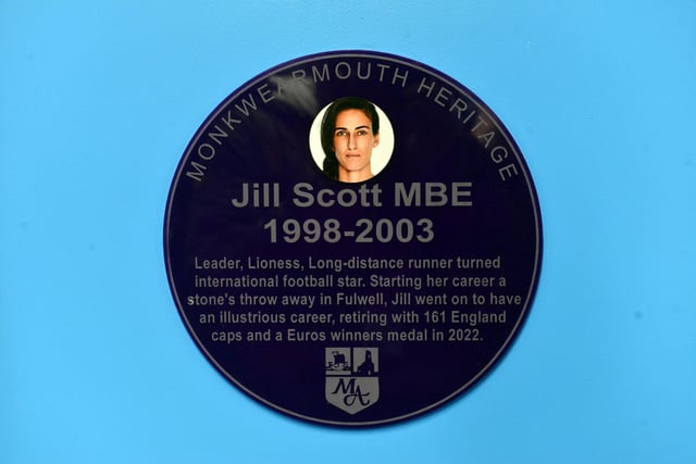 Jill said it was "such an honour" and "amazing" to see her plaque.