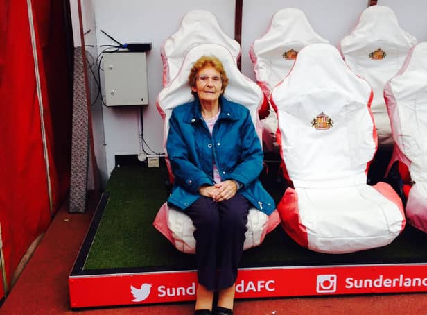 Sunderland supporter Margaret Roberts.