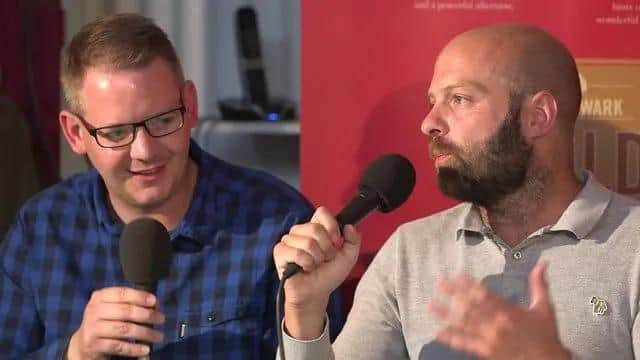 Gareth Barker (left) and Stephen Goldsmith (right) of the Wise Men Say Podcast.