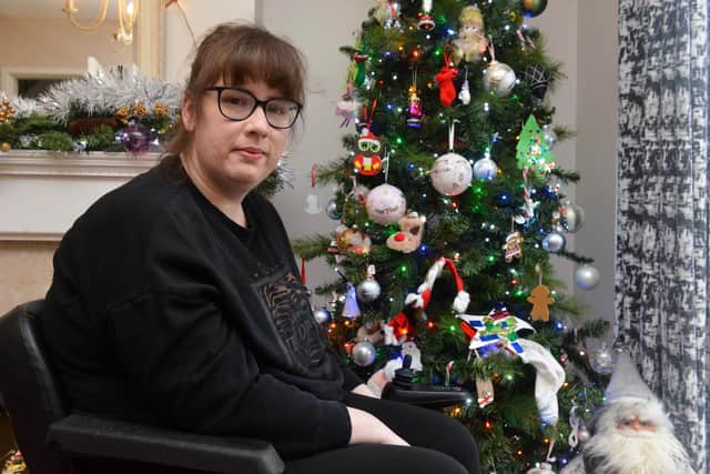 Sarah Ross who suffered a stroke in June is now home for Christmas.