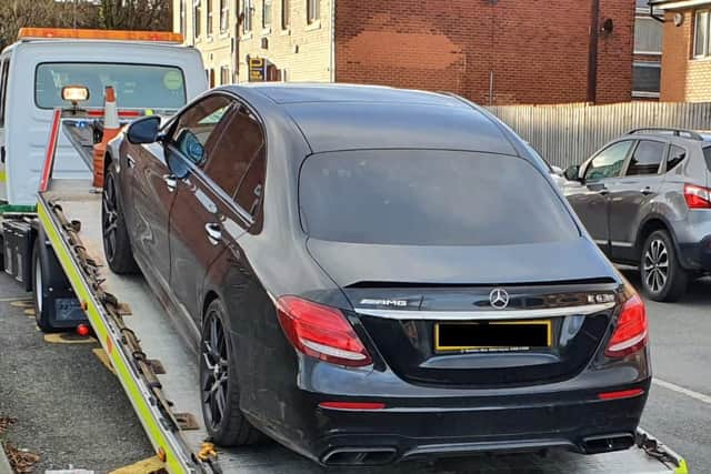 The Mercedes - valued at around £97,000 - was recovered on Thursday, November 12, from Ropery Walk, in Seaham.