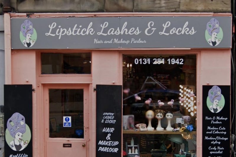 Lipstick, Lashes and Locks can be found on Causewayside in Newington.