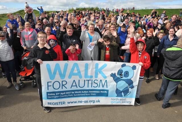 Hundreds of people took part in the 2017 Walk for Autism Acceptance.