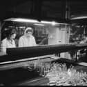 Women at work in the packing department of the Wear Flint Glass Works, Sunderland 1961. © Historic England Archive.