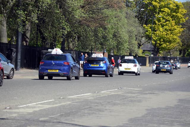 The cars headed on after reaching Sunderland Crematorium.