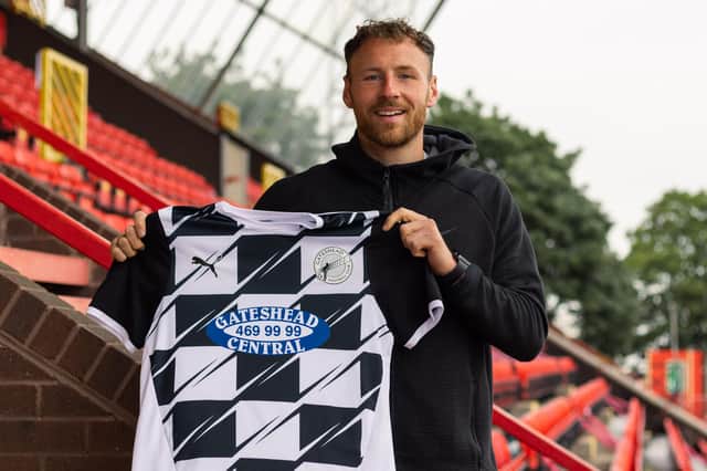 Hebburn Town captain Louis Storey has described his move to National League North club Gateshead as “a fantastic opportunity”. Picture: Gateshead FC.