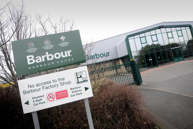 The Barbour factory in South Tyneside.